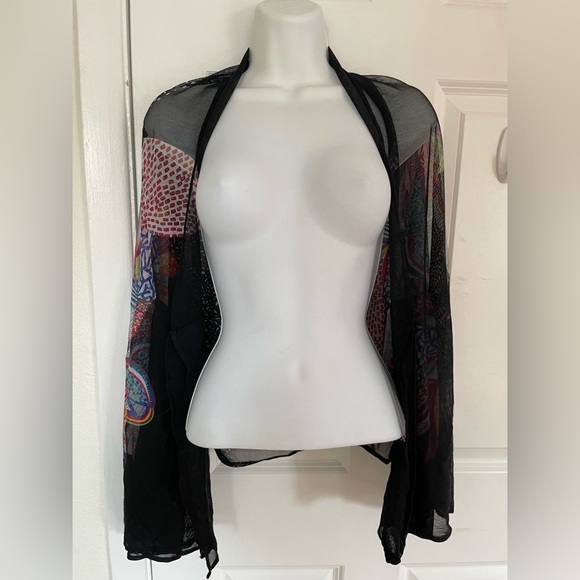 Sheer printed shrug - Picture 1 of 4